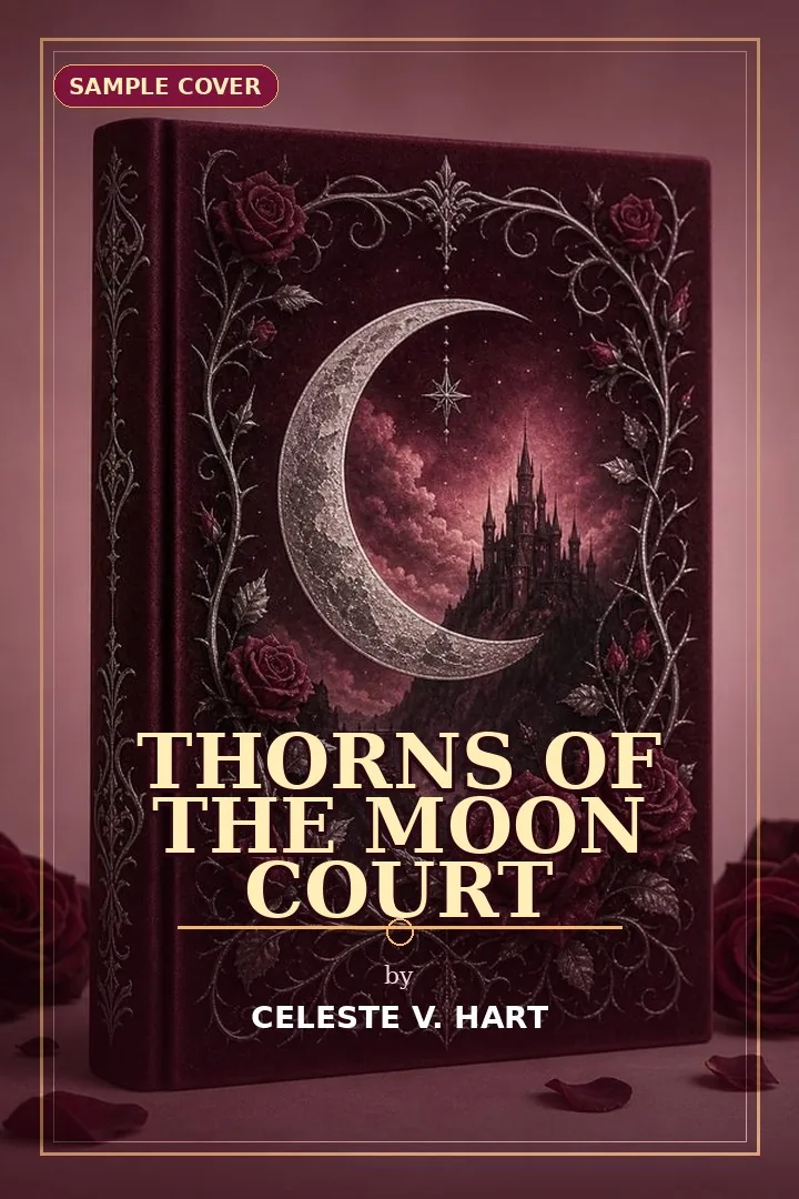 Thorns of the Moon Court sample romantasy book cover by Celeste V. Hart